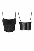 Midnight Muse Corset Crop Top