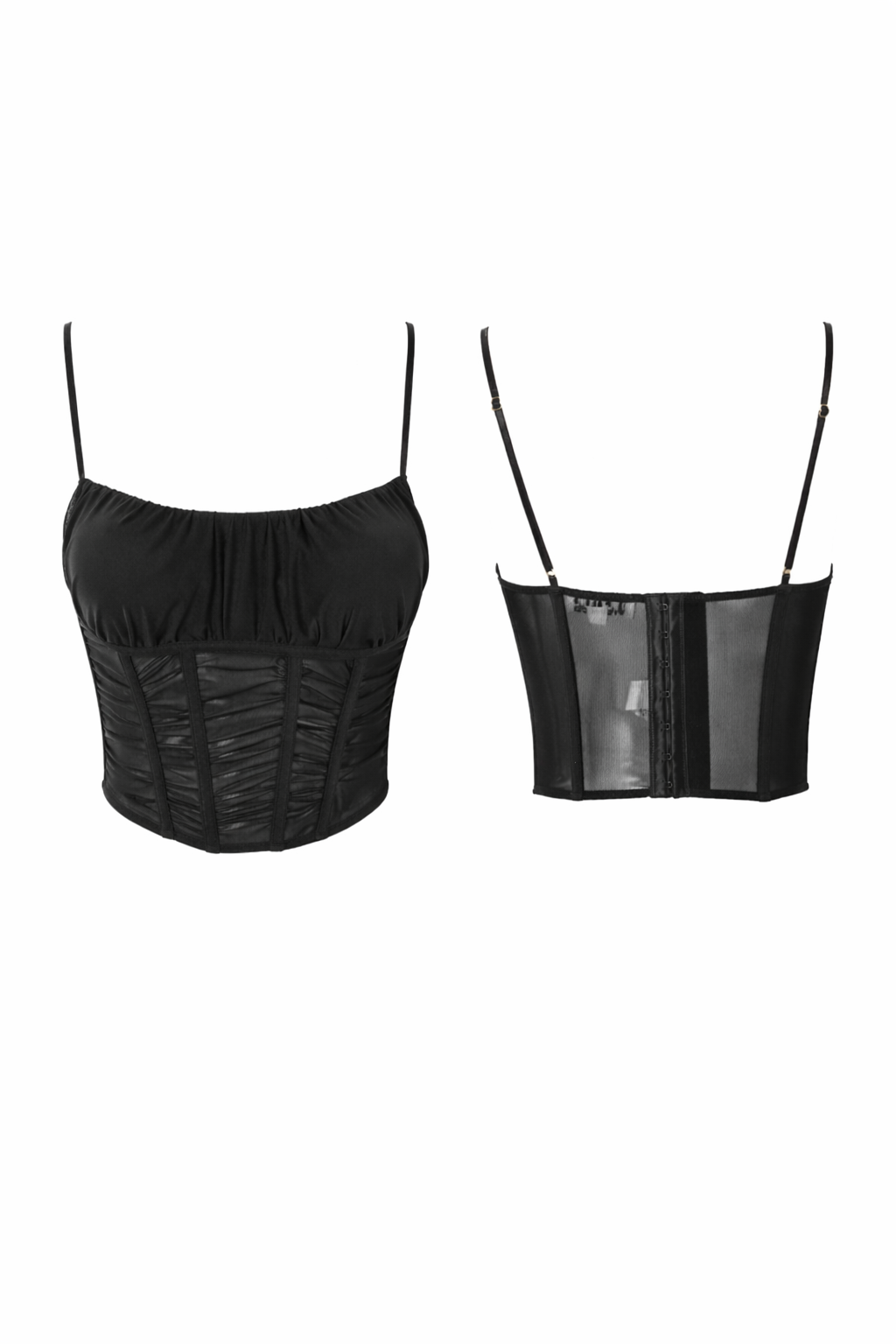Midnight Muse Corset Crop Top